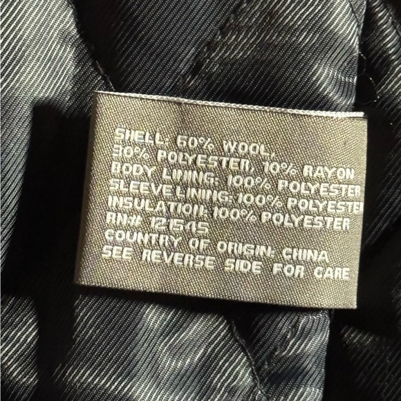 Michael Kors | Dark Gray Charcoal men’s warm wool blend Field Jacket XL gorgeous - Picture 7 of 8